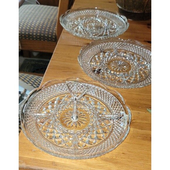 Anchor Hocking 11" Wexford glass 5 Section Relish Veggie Snack Serving Platter - Picture 6 of 16